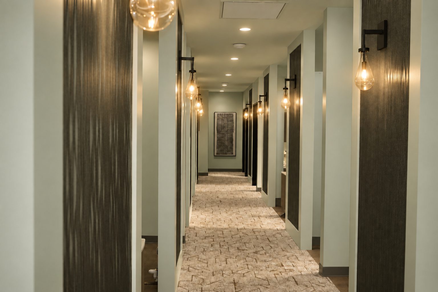 Hallway inside the new DuBois Family Dentistry office